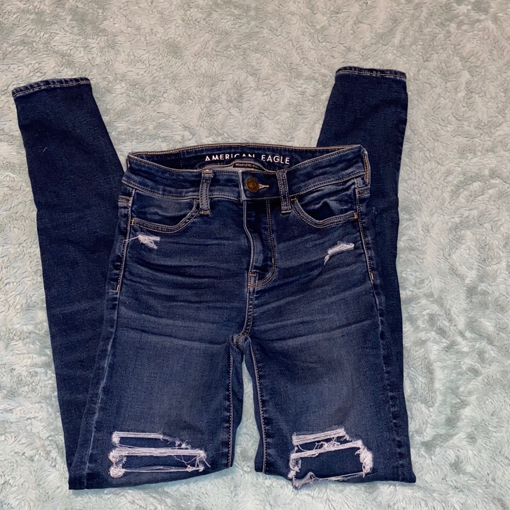 American Eagle distressed skinny stretch Jeans